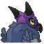Acolith shiny back sprite from Pokémon Monomyth