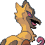 Alchetrice shiny back sprite from Pokémon Monomyth