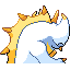 Arechu back sprite from Pokémon Monomyth
