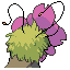 Blomkappe back sprite from Pokémon Monomyth