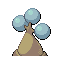 Bonsly shiny back sprite from Pokémon Monomyth