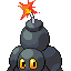 Boombomb back sprite from Pokémon Monomyth