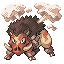 Boruketel front sprite from Pokémon Monomyth