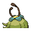 Cactayore shiny back sprite from Pokémon Monomyth