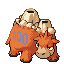 Camerupt front sprite from Pokémon Monomyth