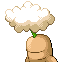 Caroot back sprite from Pokémon Monomyth