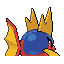 Carvanha back sprite from Pokémon Monomyth