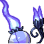 Chandelure back sprite from Pokémon Monomyth