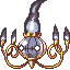 Chandelure shiny front sprite from Pokémon Monomyth