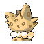 Clairvynx shiny back sprite from Pokémon Monomyth