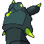 Cubizorm shiny back sprite from Pokémon Monomyth
