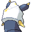 Cubizorm back sprite from Pokémon Monomyth