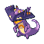 Drakloak shiny front sprite from Pokémon Monomyth