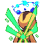 Dyalex shiny back sprite from Pokémon Monomyth