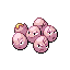 Exeggcute front sprite from Pokémon Monomyth