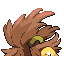 Exegglint shiny back sprite from Pokémon Monomyth