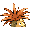 Exeggutor shiny back sprite from Pokémon Monomyth