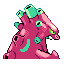 Exploud shiny back sprite from Pokémon Monomyth