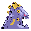 Exploud back sprite from Pokémon Monomyth