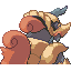 Gallagore shiny back sprite from Pokémon Monomyth