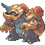 Gallagore shiny front sprite from Pokémon Monomyth