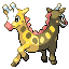 Girafarig front sprite from Pokémon Monomyth