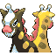 Girafarig back sprite from Pokémon Monomyth