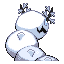 Glacerpent back sprite from Pokémon Monomyth
