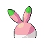 Gloslug shiny back sprite from Pokémon Monomyth