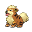 Growlithe front sprite from Pokémon Monomyth