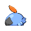 Gulpin shiny back sprite from Pokémon Monomyth