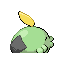 Gulpin back sprite from Pokémon Monomyth