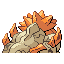 Hyaligao back sprite from Pokémon Monomyth