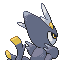 Intrecury shiny back sprite from Pokémon Monomyth