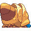Lunkahrgo shiny back sprite from Pokémon Monomyth