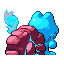 Magcargo shiny back sprite from Pokémon Monomyth