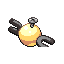 Magnemite shiny back sprite from Pokémon Monomyth