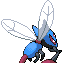 Mayflyro shiny back sprite from Pokémon Monomyth