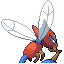 Mayflyro back sprite from Pokémon Monomyth