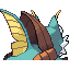 Mishiarmor back sprite from Pokémon Monomyth