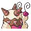 Mollusweet back sprite from Pokémon Monomyth