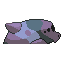 Monsmoke shiny back sprite from Pokémon Monomyth