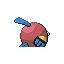 Natu shiny back sprite from Pokémon Monomyth