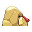 Nosepass shiny back sprite from Pokémon Monomyth