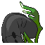 Oarrove shiny back sprite from Pokémon Monomyth