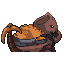 Pelagecko shiny back sprite from Pokémon Monomyth