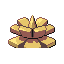 Pineco shiny back sprite from Pokémon Monomyth