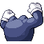 Poliwrath back sprite from Pokémon Monomyth