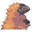 Pollozaur shiny back sprite from Pokémon Monomyth