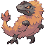 Pollozaur shiny front sprite from Pokémon Monomyth